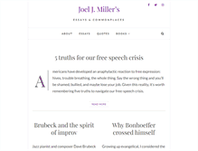 Tablet Screenshot of joeljmiller.com